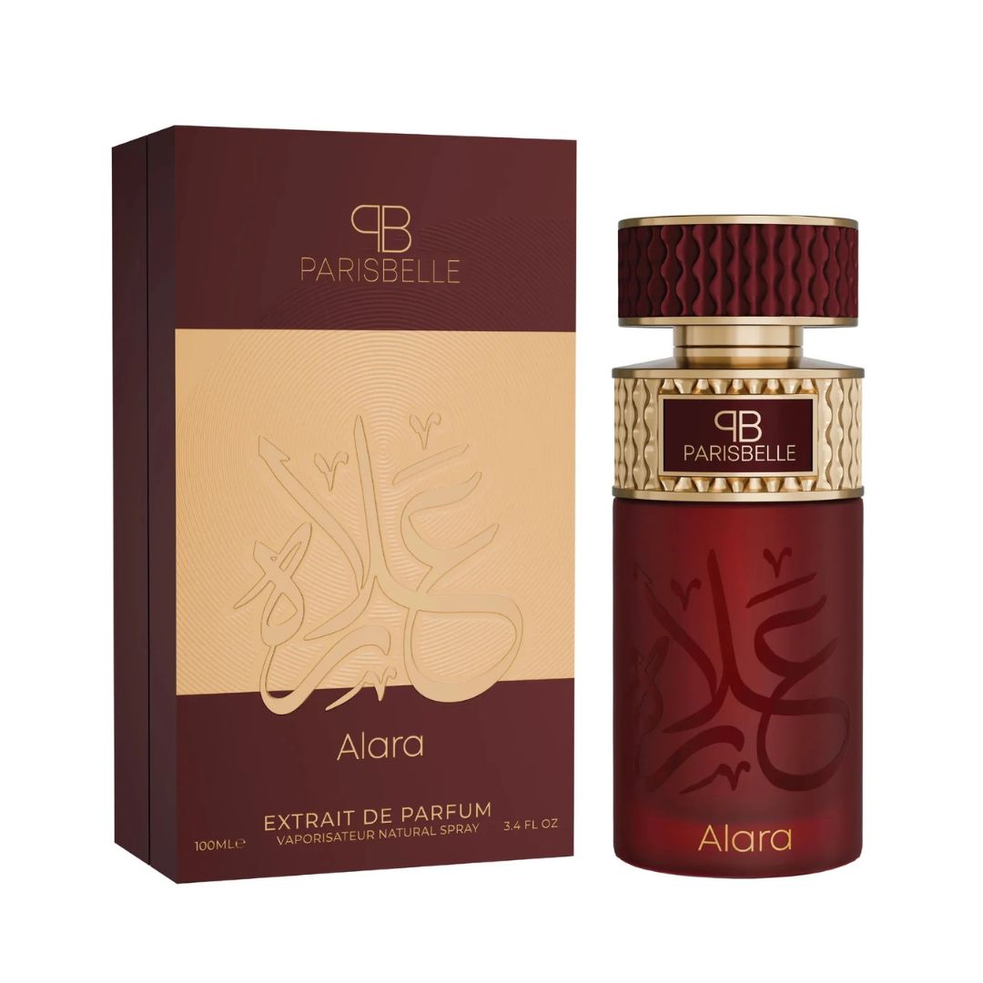 Alara Extrait de Parfum 100ml fruity gourmand luxury perfume bottle and box by Parisbelle