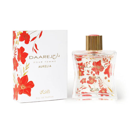 Rasasi Daarej Pour Femme Aurelia EDP 100ML – Floral Fruity Musky Perfume