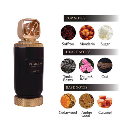 Riiffs Momento Extrait De Parfum 100ML Unisex – Woody Spicy Amber Perfume