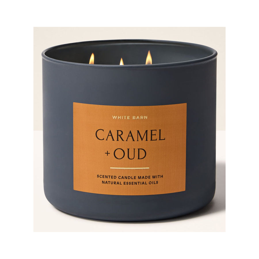 Bath & Body Works Caramel & Oud Candle | Gourmand Woody Oud Candle